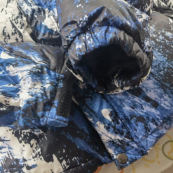 Supreme × The North Face Blue/White/Black Winter Down Jacket - Picture 8 of 9